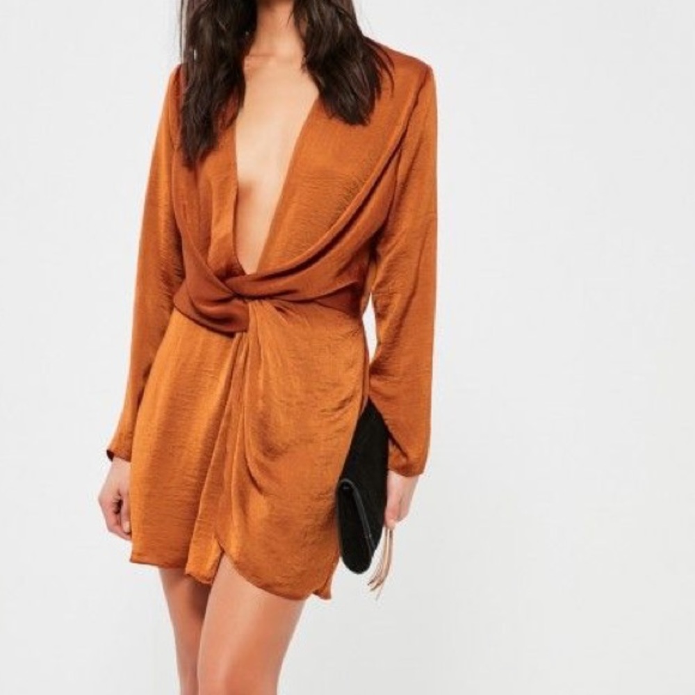 Missguided Bronze dress